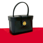 Celine Vintage Star Ball Hardware Leather Vanity Bag Handbag — view 2