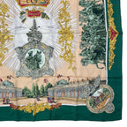 Hermes Scarf Silk Carre 90 Sanssoucy Palace Green — view 5