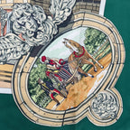 Hermes Scarf Silk Carre 90 Sanssoucy Palace Green — view 7