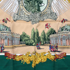 Hermes Scarf Silk Carre 90 Sanssoucy Palace Green — view 9