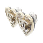 Chanel Earrings Gold Crystal — view 2