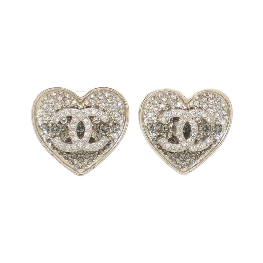 Chanel Earrings Gold Crystal