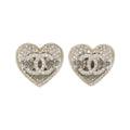 Chanel Earrings Gold Crystal