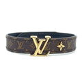 Louis Vuitton Bracelet LV Iconic 17 Brown Monogram Gold