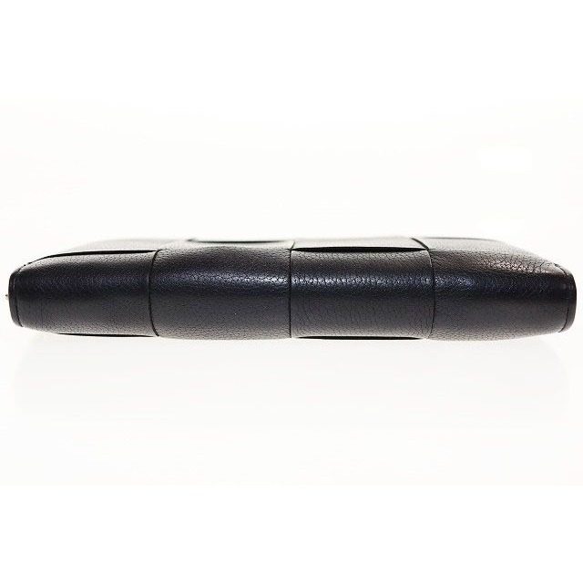 Bottega Veneta Cassette Zip Around Wallet Round Zip Leather Black Aa — view 3