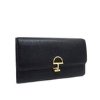 Gucci Wallet Softbit Continental Black Leather Bifold Long