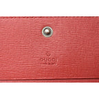 Gucci Mini Wallet Card Case Fold Blooms Flower Print Leather Cherry — view 4