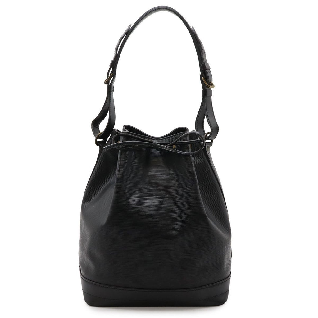 Louis Vuitton Epi Noe Shoulder Bag Drawstring Noir Black Gold