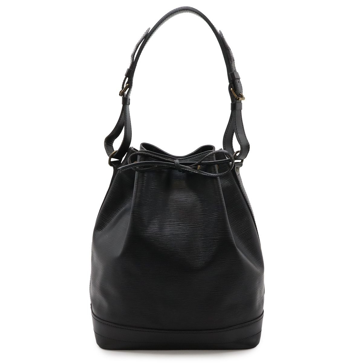 Louis Vuitton Epi Noe Shoulder Bag Drawstring Noir Black Gold