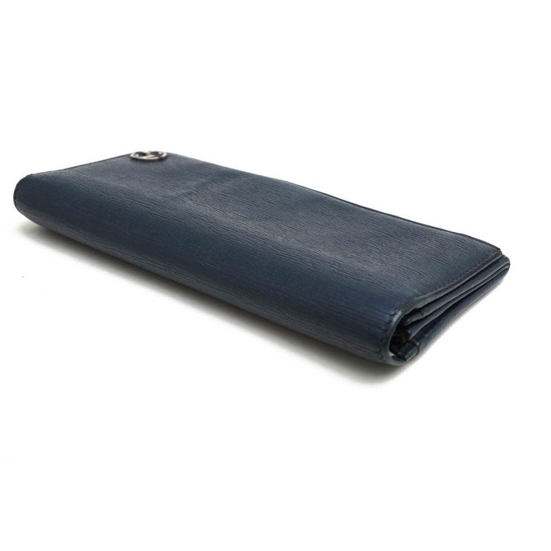 Gucci Wallet Men Leather Blue Interlocking G with Coin Purse — view 4
