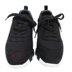 Hermes Bouncing Sneakers 37.5 Black Mesh Leather Shoes — view 3