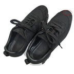 Hermes Bouncing Sneakers 37.5 Black Mesh Leather Shoes — view 7