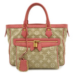 Louis Vuitton Monogram Sabia Caba MM Tote Beige Rose Pink Gold