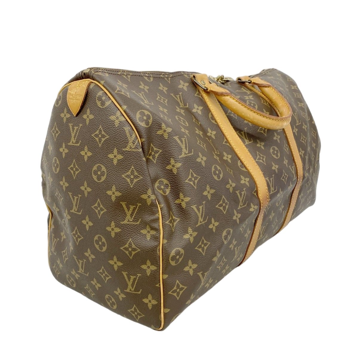 Louis Vuitton Boston Bag Monogram Keepall 50 Brown — view 2