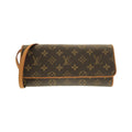 Louis Vuitton Monogram Pochette Twin GM Shoulder Bag Brown Marron