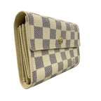 Louis Vuitton Trifold Wallet Damier Azur Portefeuille Alexandra White — view 2