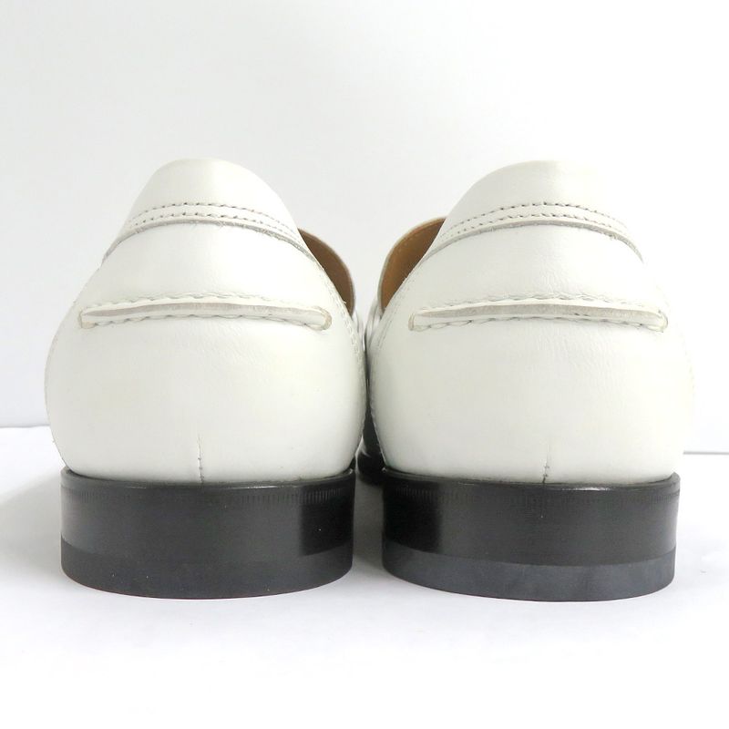 Hermes Loafers Kelly Hardware White Silver 41 — view 3