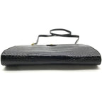 Gucci Crocodile Shoulder Bag Black — view 3