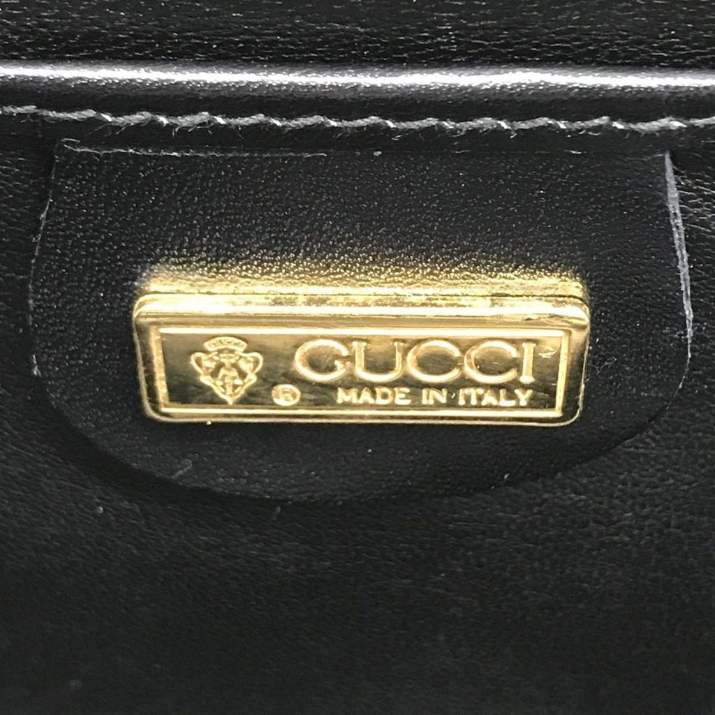 Gucci Crocodile Shoulder Bag Black — view 8
