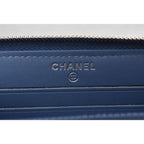 Chanel Wallet Fold Deauville Blue Tweed — view 8