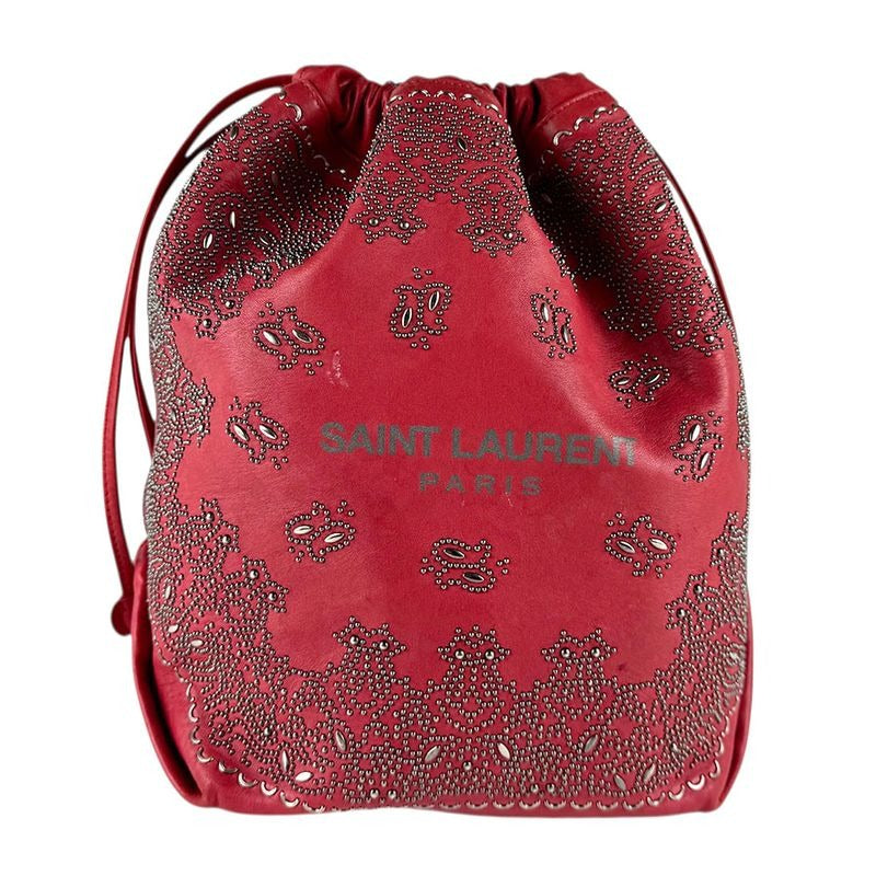 Saint Laurent Shoulder Red Bag — view 2