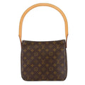 Louis Vuitton Monogram Looping MM Shoulder Bag Brown