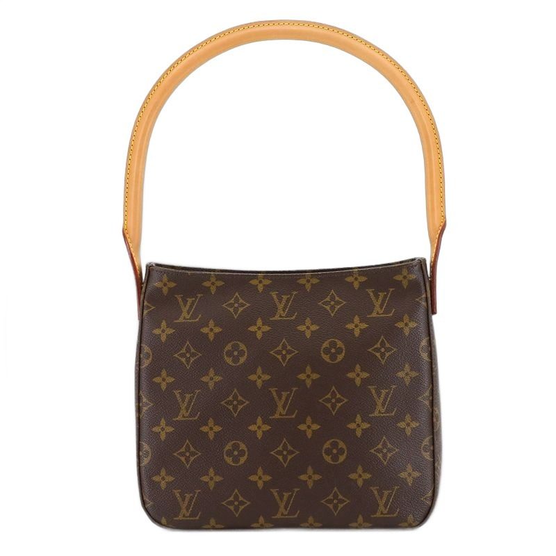 Louis Vuitton Monogram Looping MM Shoulder Bag Brown