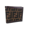 Fendi Wallet Zucca 099 Brown Leather Canvas Bifold