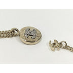 Chanel Necklace Coco Mark Medal Plated Gold B25 — view 6