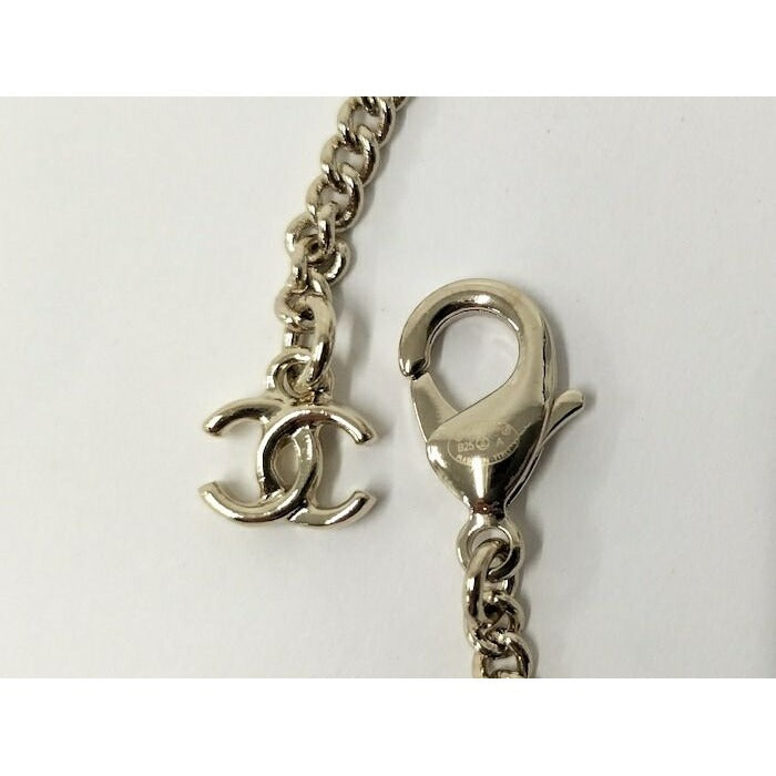 Chanel Necklace Coco Mark Medal Plated Gold B25 — view 8