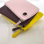 Fendi Clutch Bag Triplet Pouch Pink Bordeaux Yellow — view 8