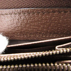 Gucci Diana Bamboo GG Supreme Leather Beige Brown Round Zipper Long — view 6