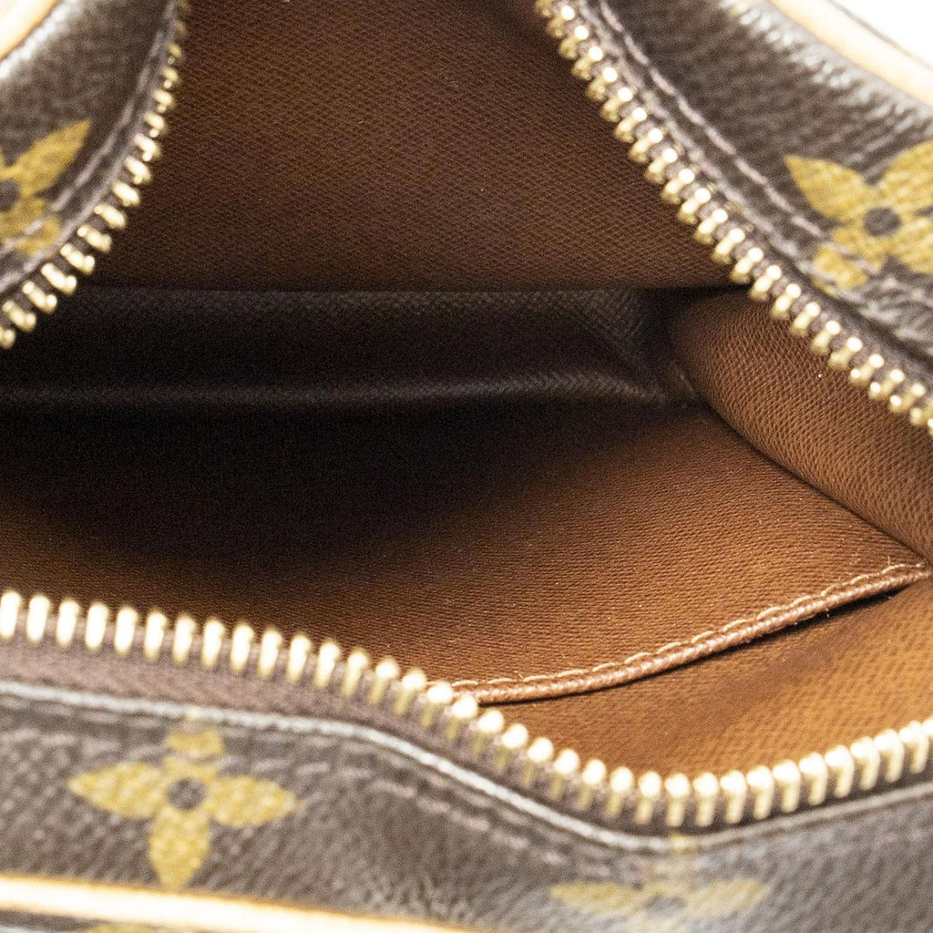 Louis Vuitton Danube Brown Monogram Canvas Shoulder Bag — view 9