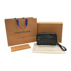 Louis Vuitton Damier Graphite Pochette Kasai Second Bag Black — view 8