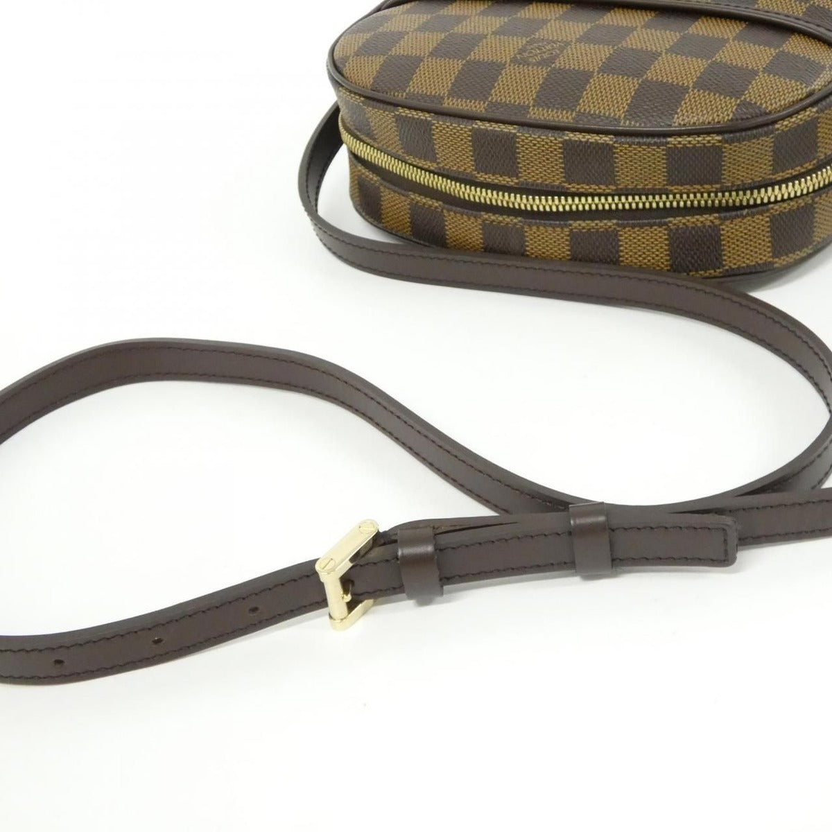 Louis Vuitton Vintage Damier Ipanema PM Shoulder Bag Ebene — view 8