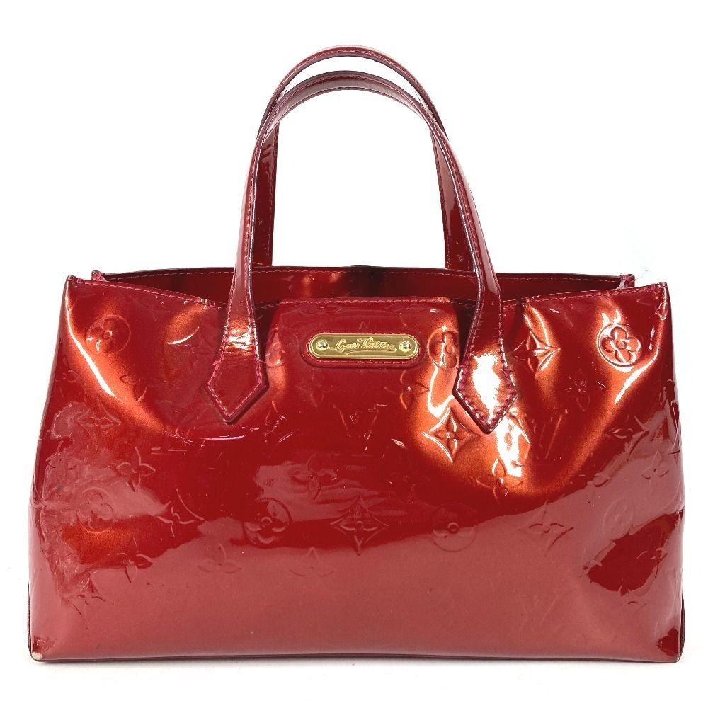 Louis Vuitton Tote Wilshire PM Monogram Vernis Canvas Pomme D'amour Red