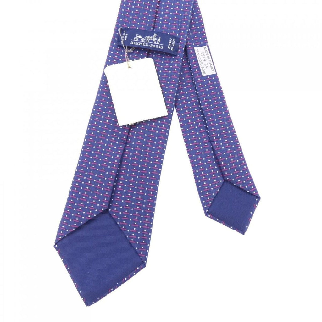 Hermes Necktie Tie Ties Purple — view 2