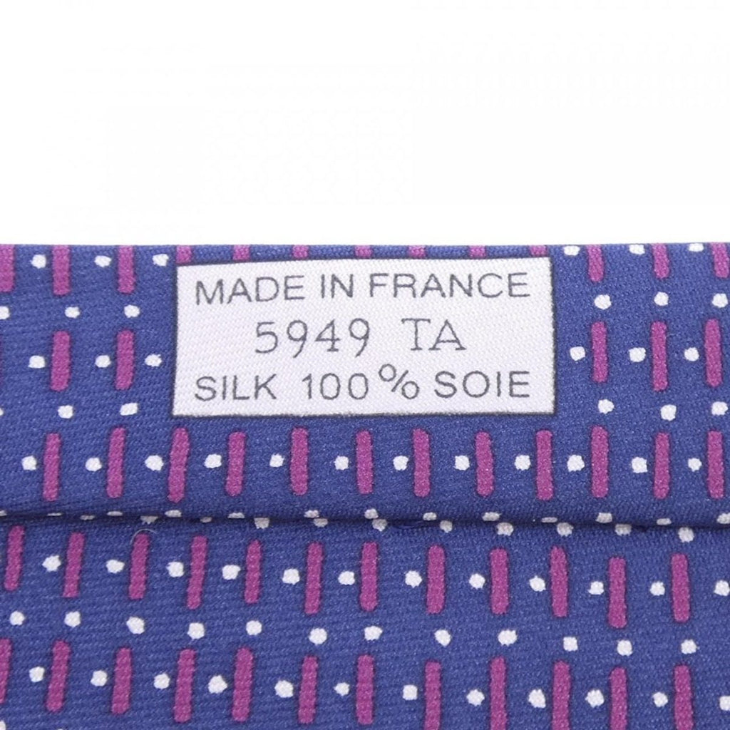 Hermes Necktie Tie Ties Purple — view 3