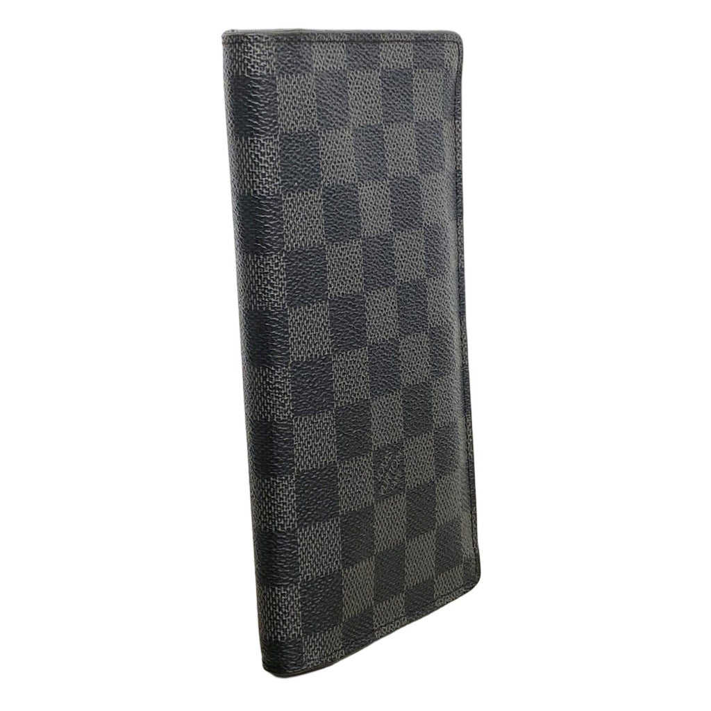 Louis Vuitton Wallet Damier Graphite Portefeuille Brazza Black — view 2