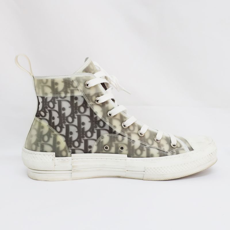 Dior Sneakers High Cut Oblique White Size 43 — view 2