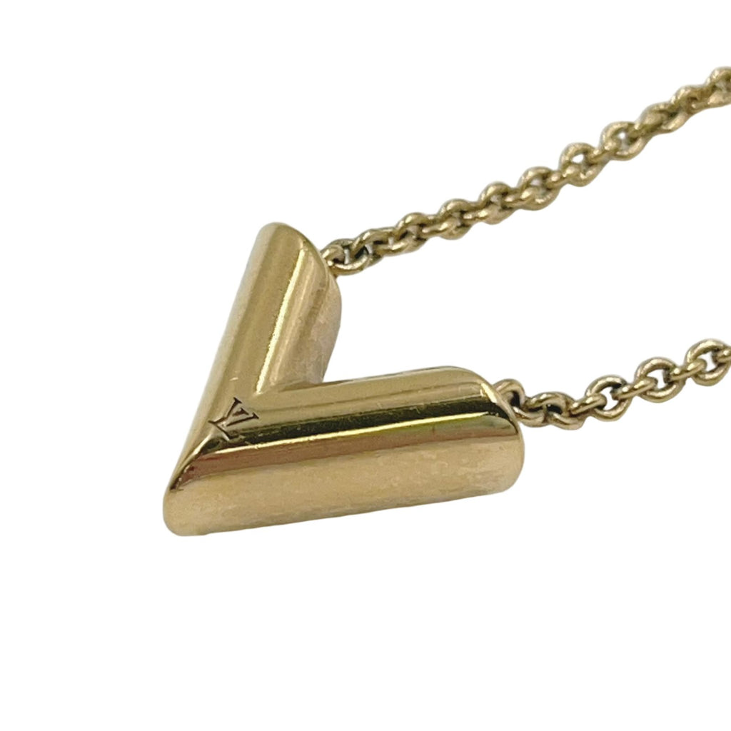 Louis Vuitton Essential Gold Plated Necklace