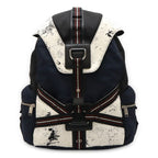 Christian Dior Homme Backpack Nylon Leather White Navy Black