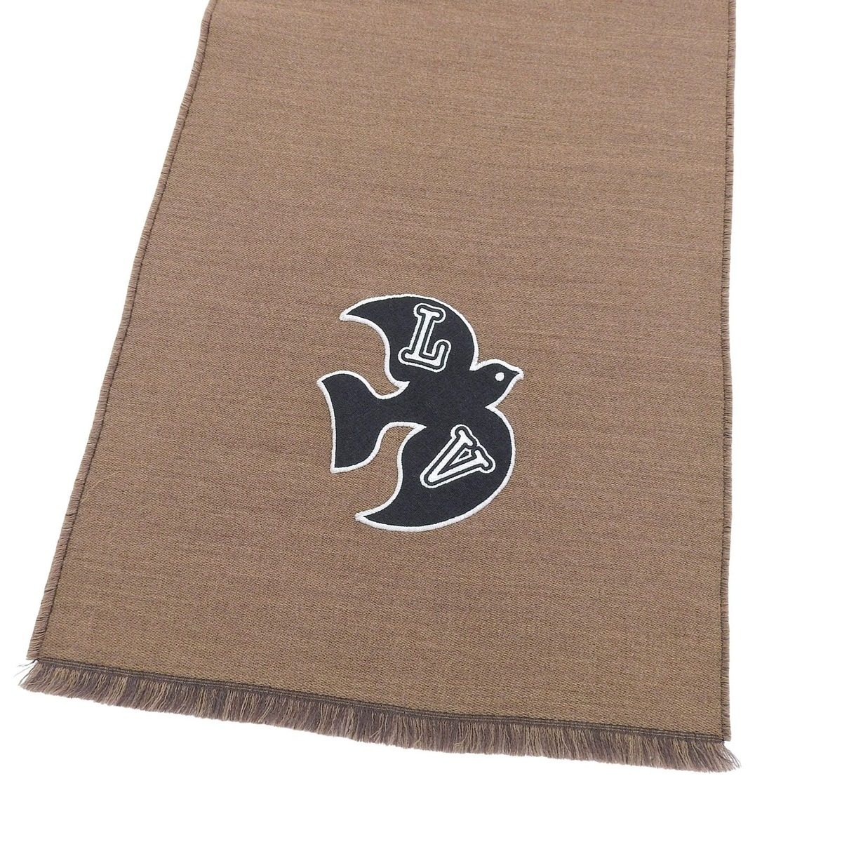 Louis Vuitton Echarpe LV Harmony with Fringe Scarf Brown — view 4
