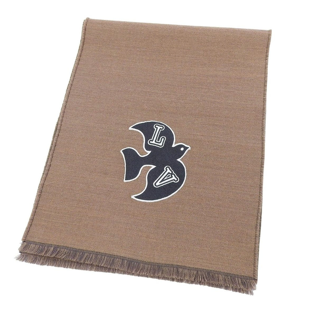 Louis Vuitton Echarpe LV Harmony with Fringe Scarf Brown