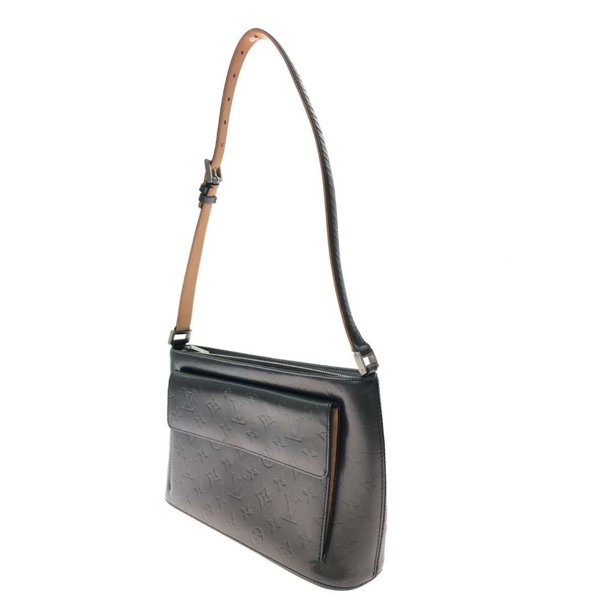Louis Vuitton Shoulder Bag Monogram Matte Alston Noir — view 3