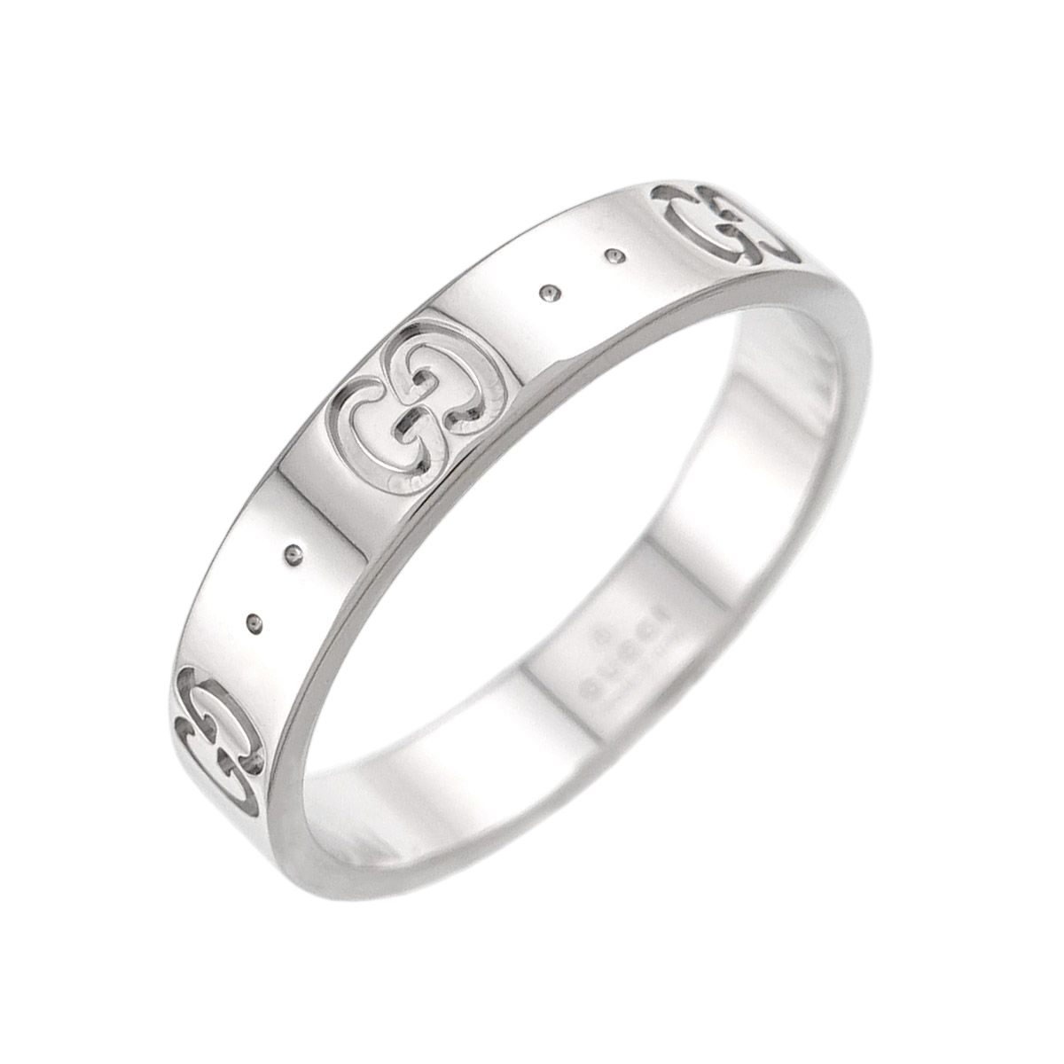 Gucci Icon Ring 18k WG White Gold 750