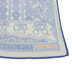 Hermes Handkerchief 100% Cotton Blue Everyday Small Item