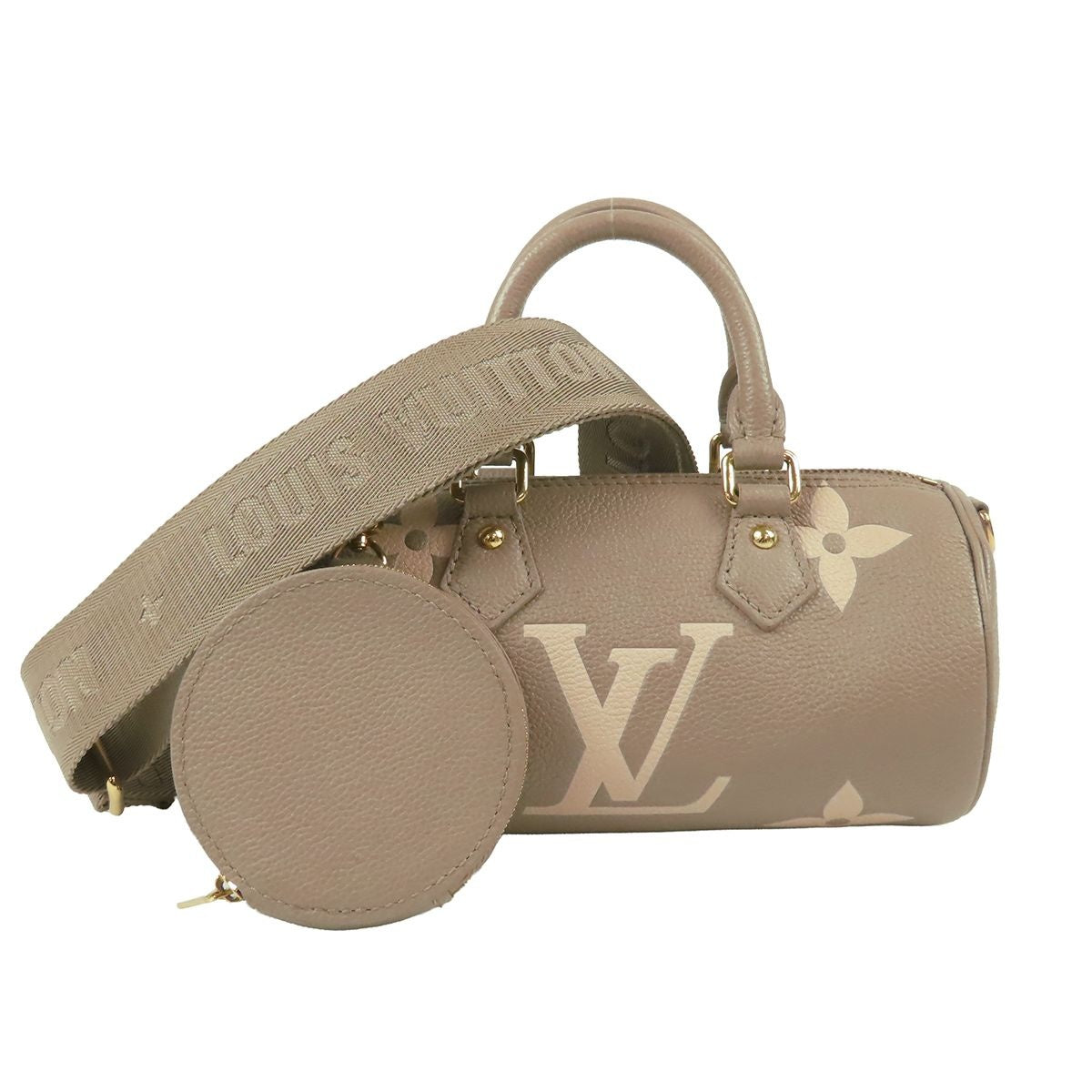 Louis Vuitton Papillon Tourterelle Cream Monogram Empreinte 2-Way Shoulder Bag
