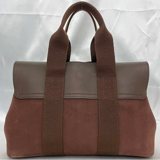 Hermes Handbag Valparaiso PM Brown Canvas — view 2