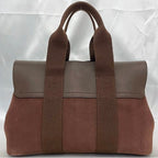 Hermes Handbag Valparaiso PM Brown Canvas — view 2